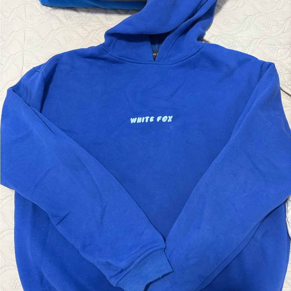White fox  Hoodie Sweater